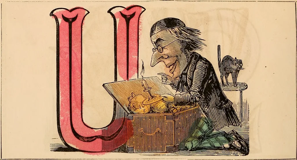 An illustration from The comic alphabet, 1847, leaf 9