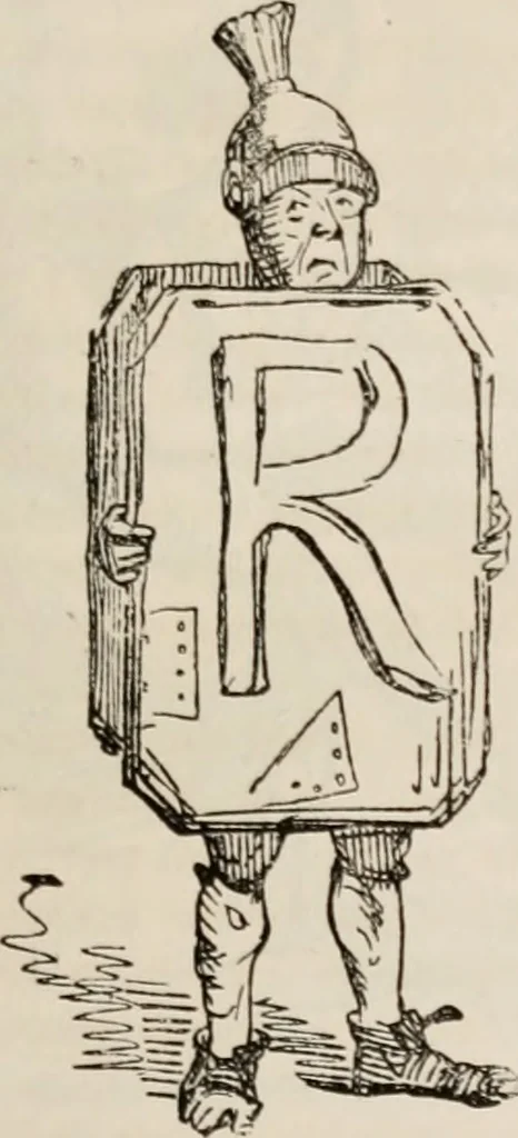 An illustration from The comic history of Rome, 1850, leaf 122