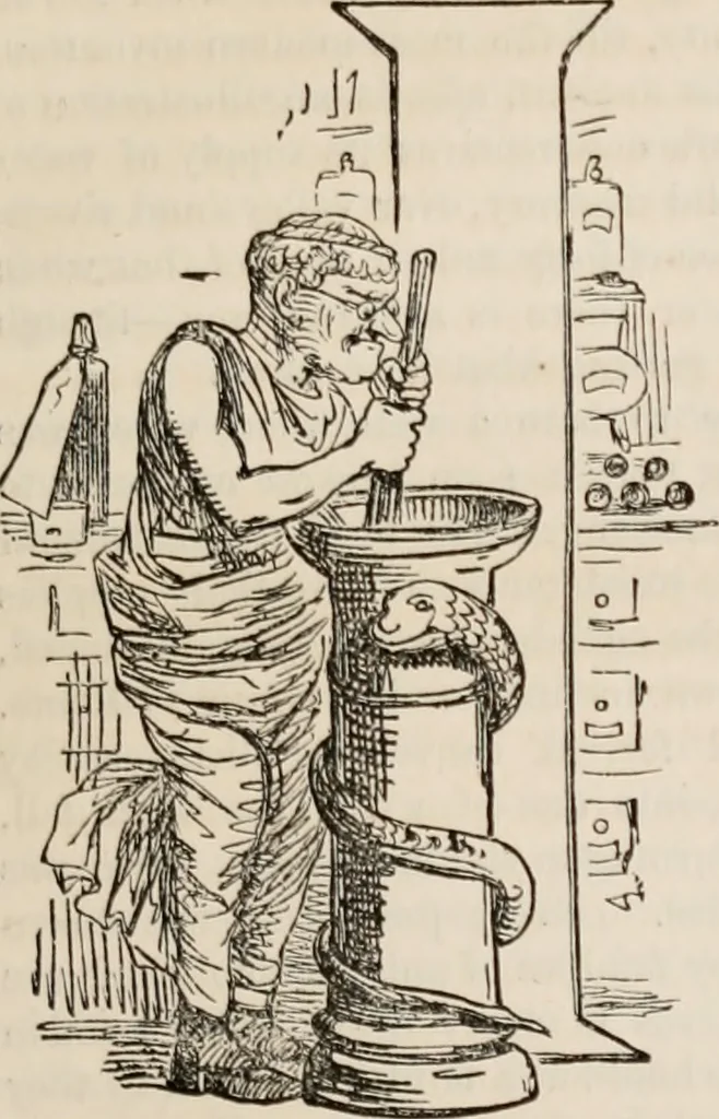 An illustration from The comic history of Rome, 1850, leaf 156