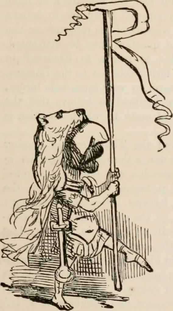 An illustration from The comic history of Rome, 1850, leaf 162