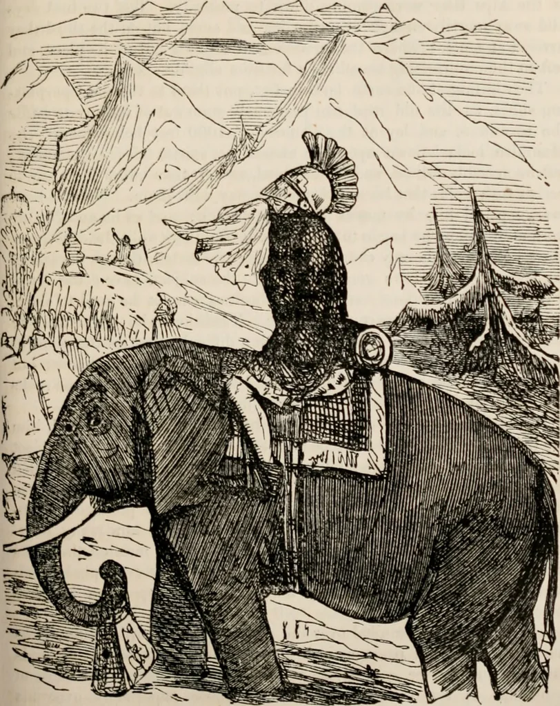 An illustration from The comic history of Rome, 1850, leaf 204
