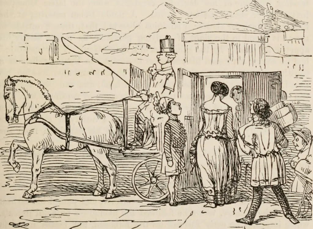 An illustration from The comic history of Rome, 1850, leaf 238