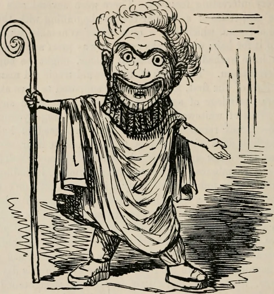 An illustration from The comic history of Rome, 1850, leaf 245