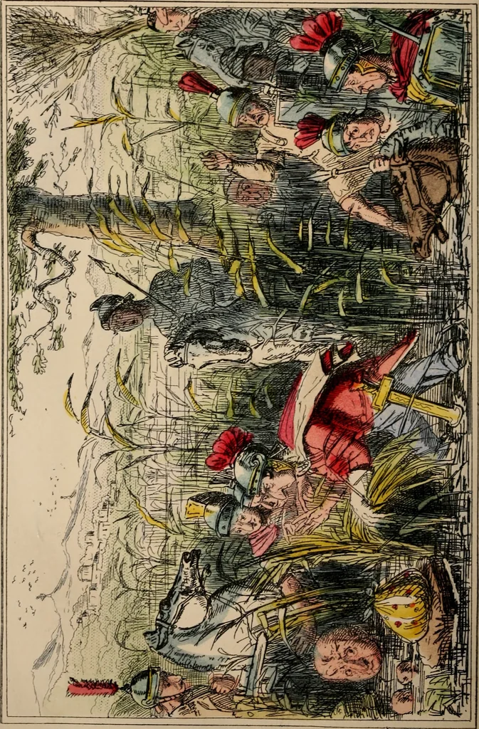 An illustration from The comic history of Rome, 1850, leaf 297