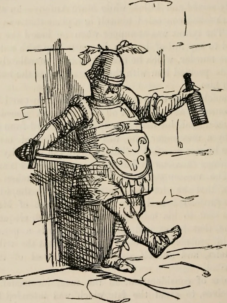 An illustration from The comic history of Rome, 1850, leaf 303