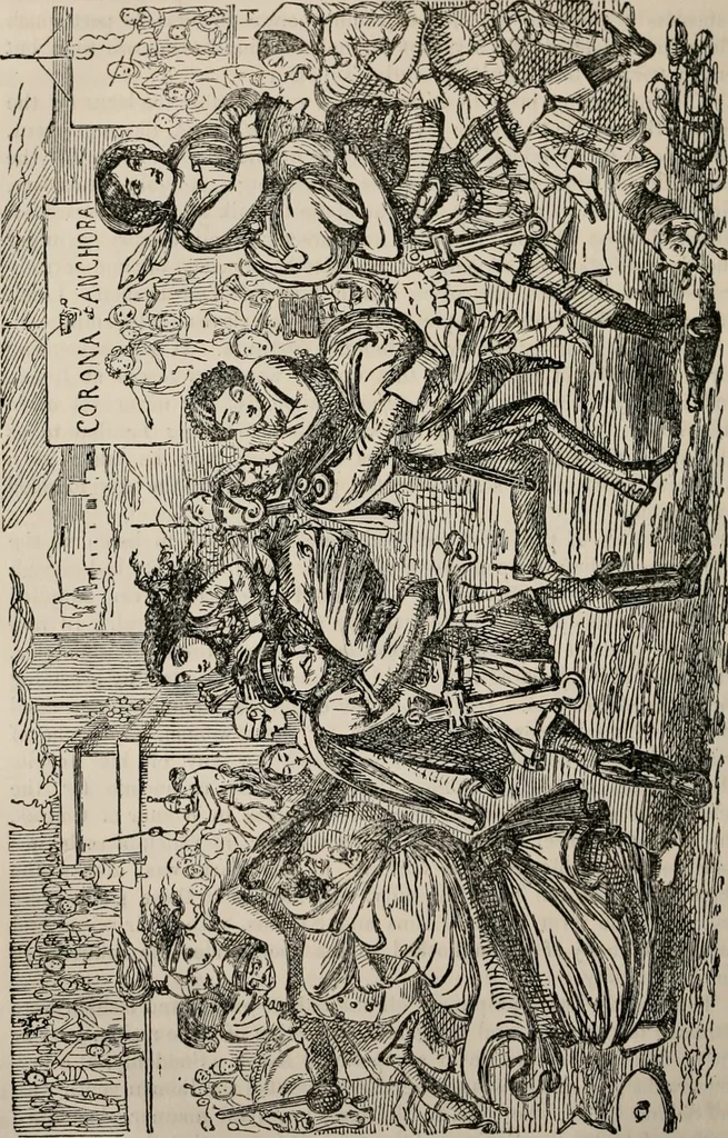 An illustration from The comic history of Rome, 1850, leaf 31