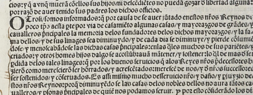 An illustration from Comiençan las cortes que Su Magestad del emperador y rey nuestro señor tuuo en la villa de Madrid: : con las leyes, y prematicas que en ella hizo, y ordeno. Juntamente con la prematica de las mulas, hecha en la ciudad de Toledo: y la declaracion despues hecha en las cortes de Madrid el año passado de mil y quinientos y treynta y quatro., 1535, leaf 38