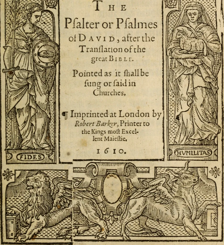 An illustration from The Booke of common prayer and administration of the sacraments, 1610, leaf 324