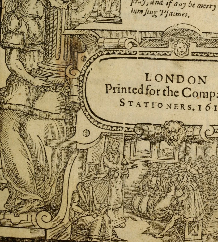 An illustration from The Booke of common prayer and administration of the sacraments, 1610, leaf 508
