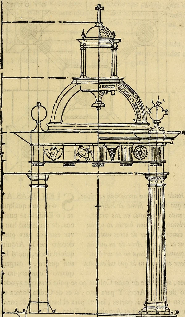 An illustration from Varia commensuracion para la escultura y arquitectura, 1773, leaf 270