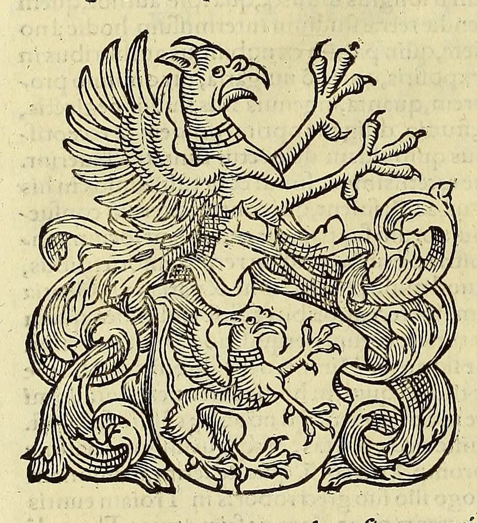 An illustration from Commentaria in C. Iulii Solini Polyhistora, et Lucii Flori de Romanorum rebus gestis, libros, : ac Tabulam Cebetis, omnibus et res ecclesiasticas et ciuiles administrantibus, siue lucem, siue rerum uarietatem doctrinamq[ue] spectes, utilissima,, 1557, leaf 780