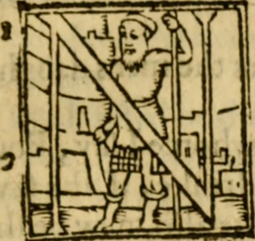 An illustration from A Commentarie of John Calvine upon the first booke of Moses called Genesis, 1578, leaf 498