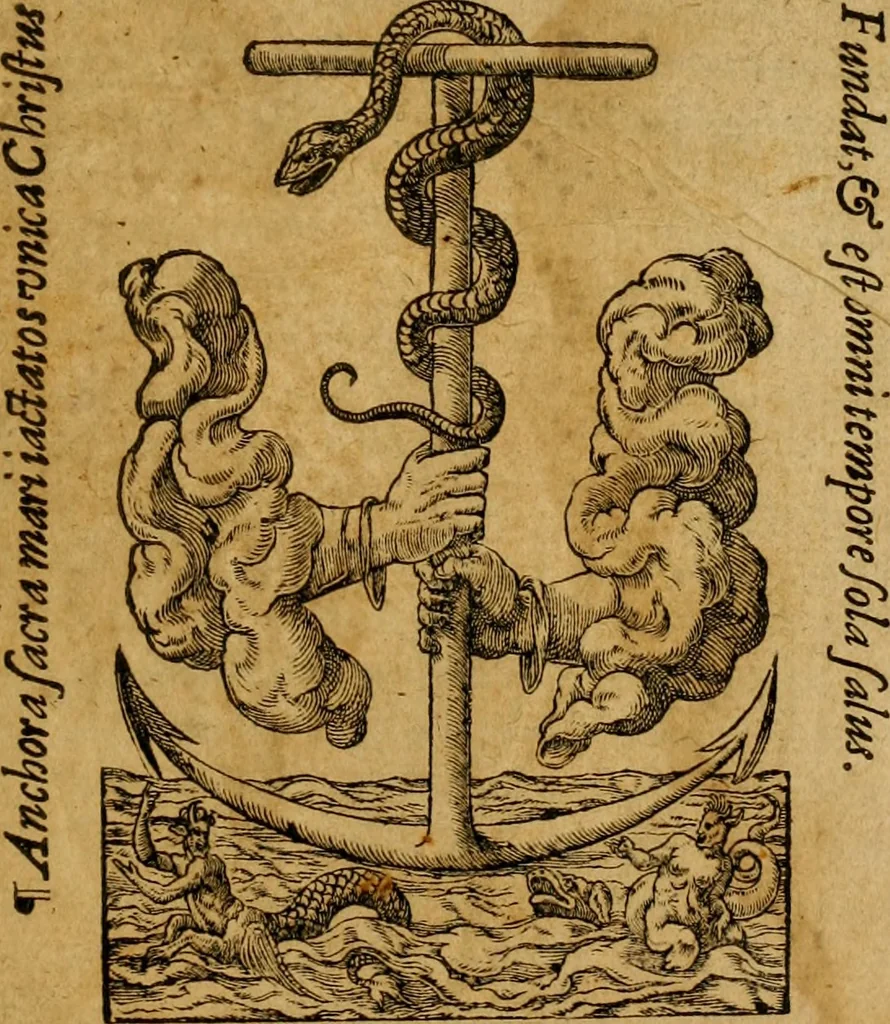 An illustration from ... Commentarii omnes Pauli Apostoli Epistolas, atque etiam in Epistolam ad Hebraeos : adiunximus eiusdem authoris commentarios in omnes Epistolas canonicas, 1600, leaf 8