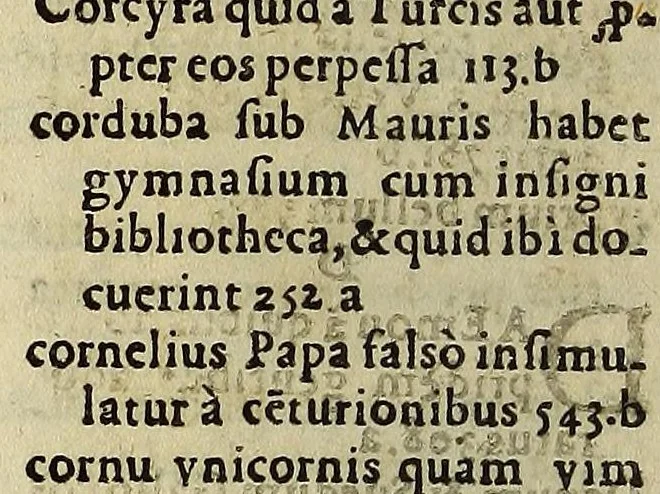 An illustration from Commentarius brevis rerum in orbe Gestarum, : ab anno salutis M.D. vsque In annum M.D. LXXIIII. Ex Optimis quibusque scriptoribus congestus, & nunc recèns non parùm auctus & locupletatus,, 1574, leaf 38
