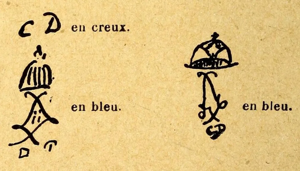 An illustration from Comment reconnaître les porcelaines et les faïences d'après leurs marques et leurs caractères, 1914, leaf 126