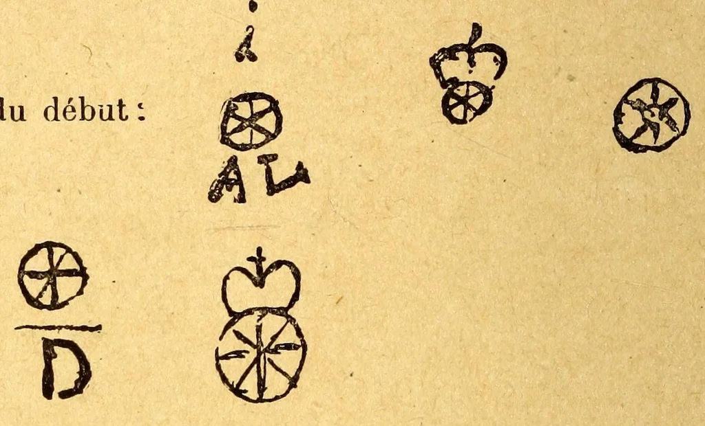 An illustration from Comment reconnaître les porcelaines et les faïences d'après leurs marques et leurs caractères, 1914, leaf 290