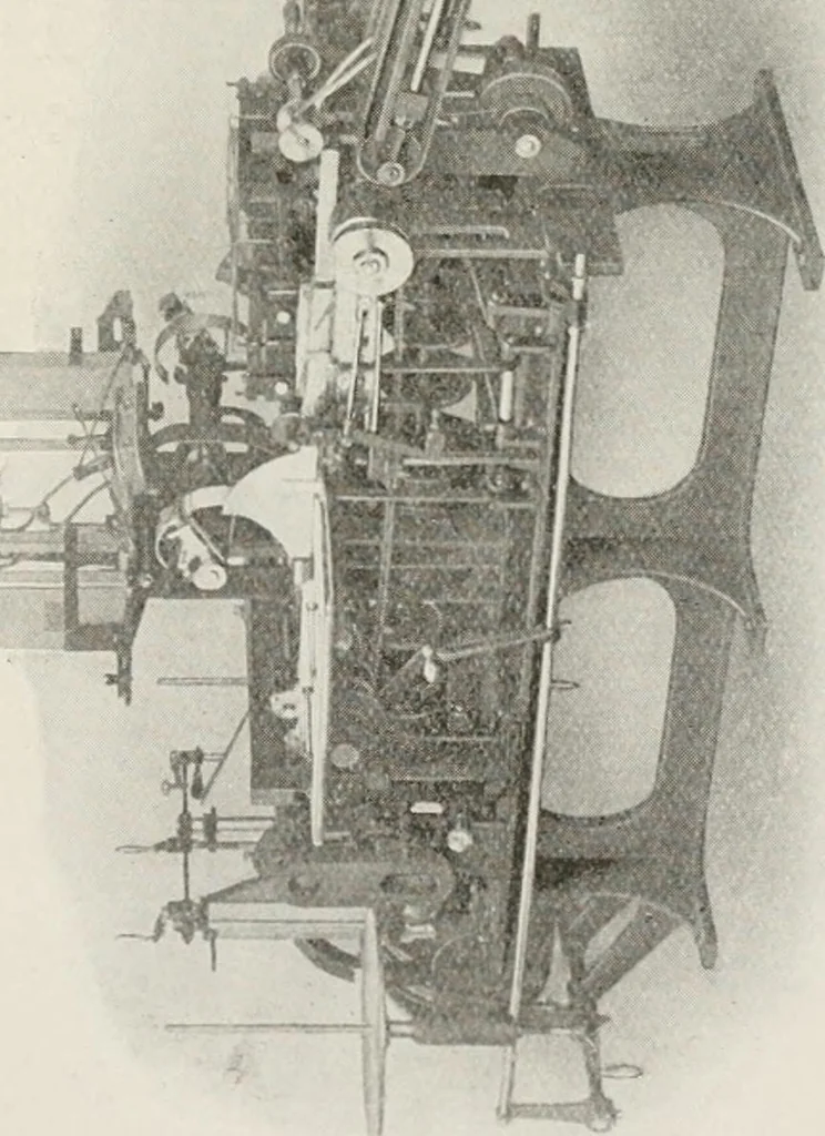 An illustration from Commercial bookbinding; a description of the processes and the various machines used, 1910, leaf 20