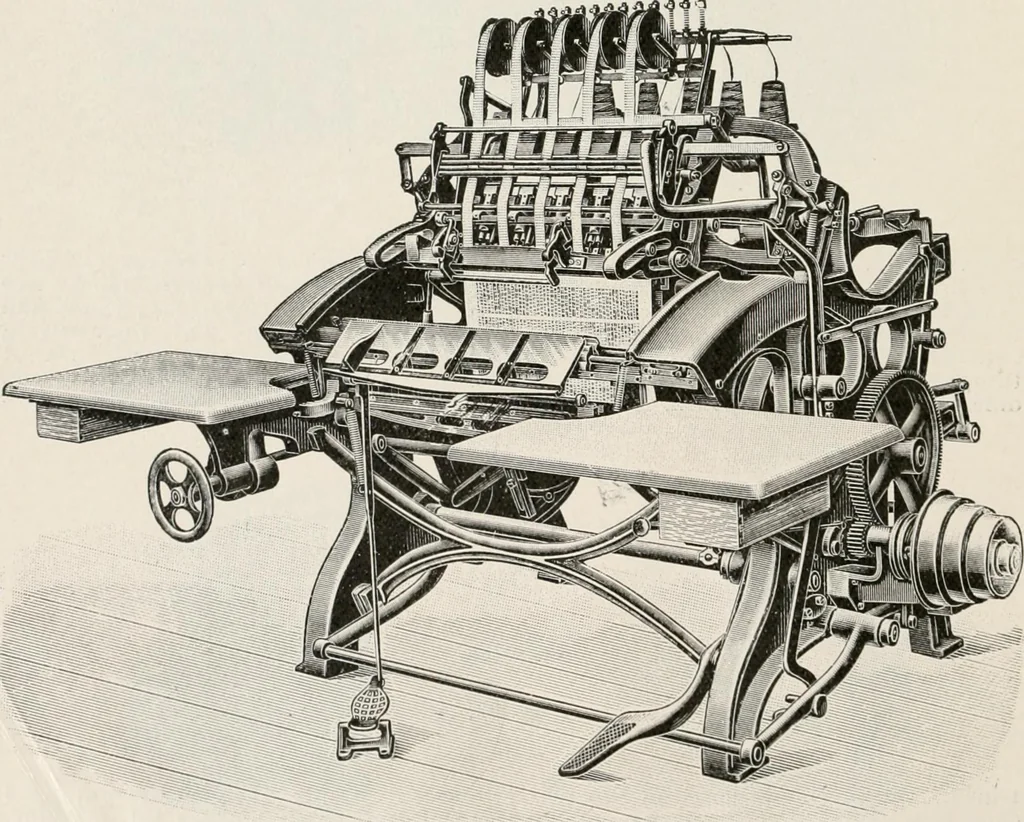 An illustration from Commercial bookbinding; a description of the processes and the various machines used, 1910, leaf 31