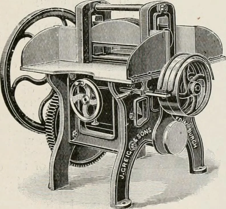 An illustration from Commercial bookbinding; a description of the processes and the various machines used, 1910, leaf 36