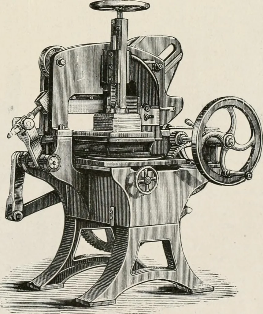 An illustration from Commercial bookbinding; a description of the processes and the various machines used, 1910, leaf 40
