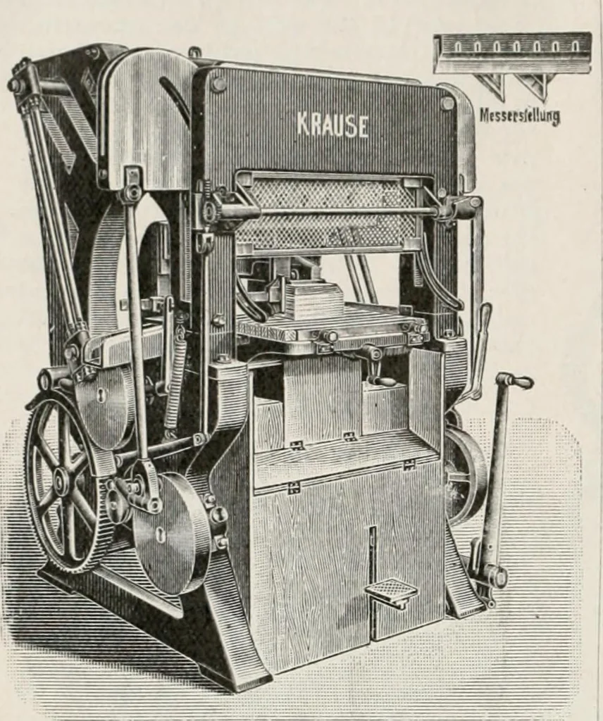 An illustration from Commercial bookbinding; a description of the processes and the various machines used, 1910, leaf 41