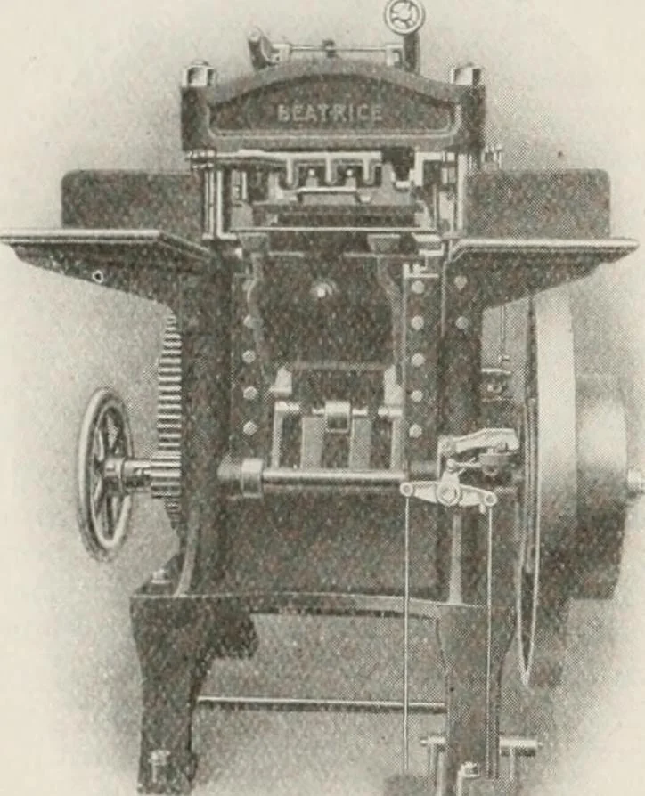 An illustration from Commercial bookbinding; a description of the processes and the various machines used, 1910, leaf 49