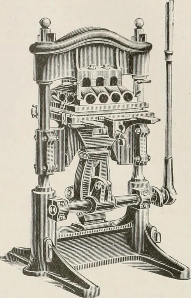 An illustration from Commercial bookbinding; a description of the processes and the various machines used, 1910, leaf 49