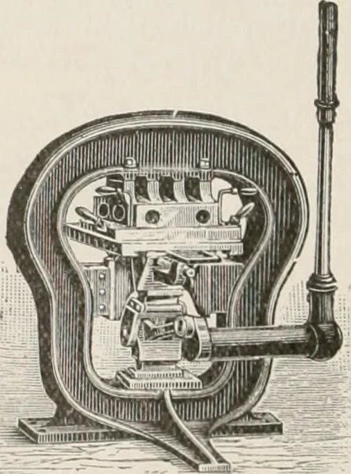 An illustration from Commercial bookbinding; a description of the processes and the various machines used, 1910, leaf 49