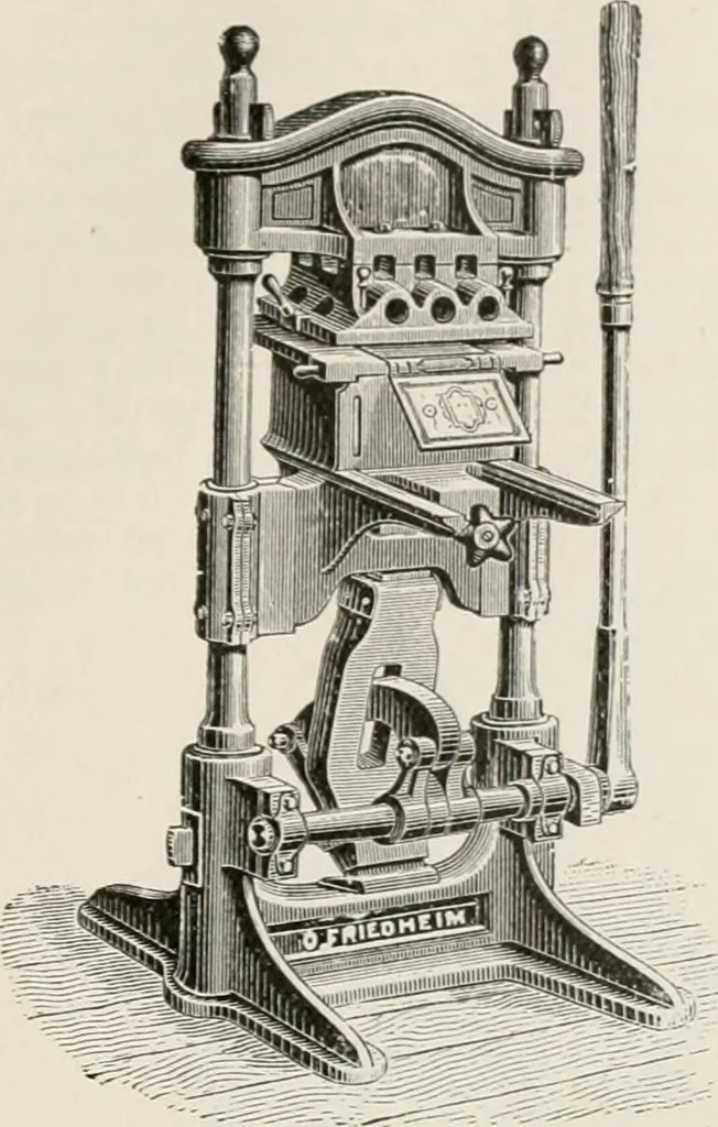 An illustration from Commercial bookbinding; a description of the processes and the various machines used, 1910, leaf 50