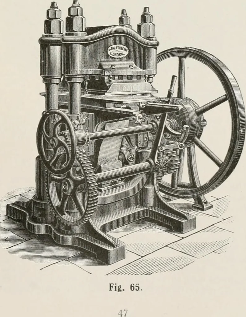 An illustration from Commercial bookbinding; a description of the processes and the various machines used, 1910, leaf 50