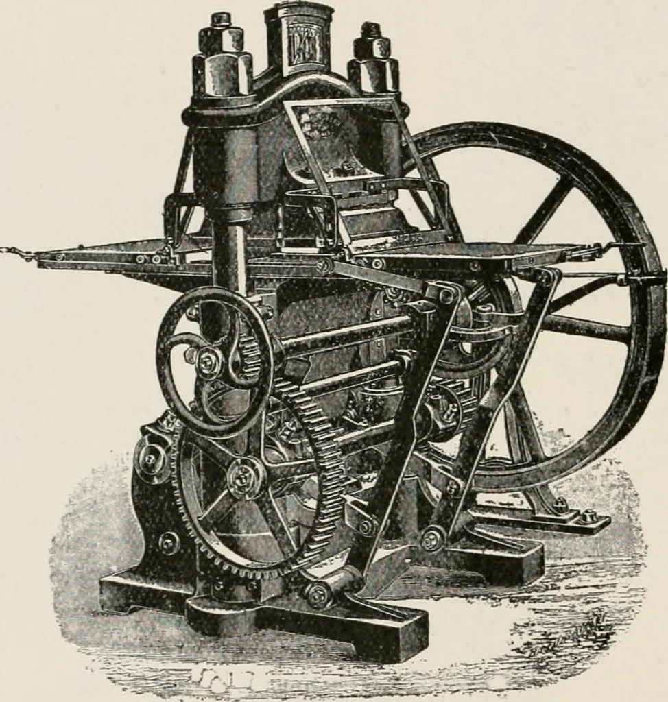 An illustration from Commercial bookbinding; a description of the processes and the various machines used, 1910, leaf 51