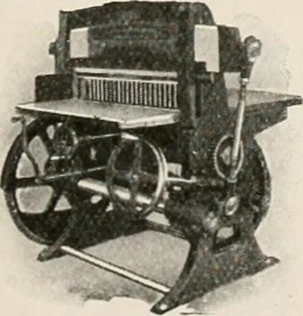 An illustration from Commercial bookbinding; a description of the processes and the various machines used, 1910, leaf 64