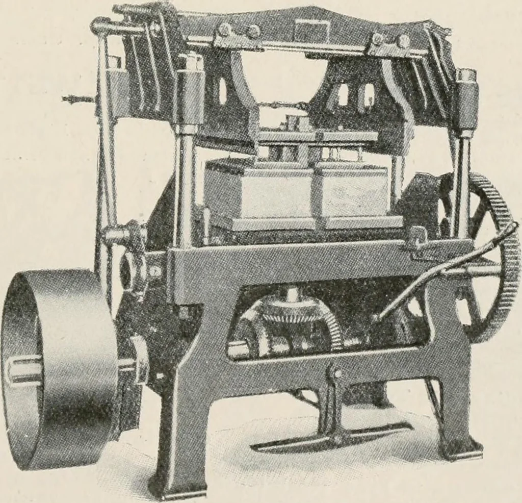 An illustration from Commercial bookbinding; a description of the processes and the various machines used, 1910, leaf 68
