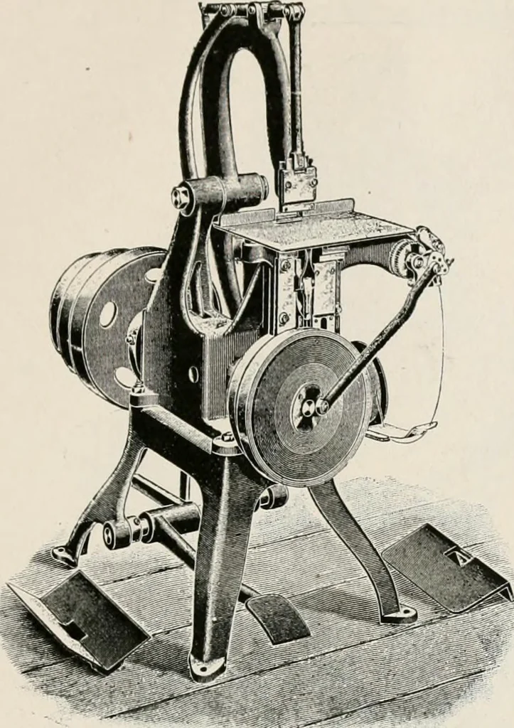 An illustration from Commercial bookbinding; a description of the processes and the various machines used, 1910, leaf 70