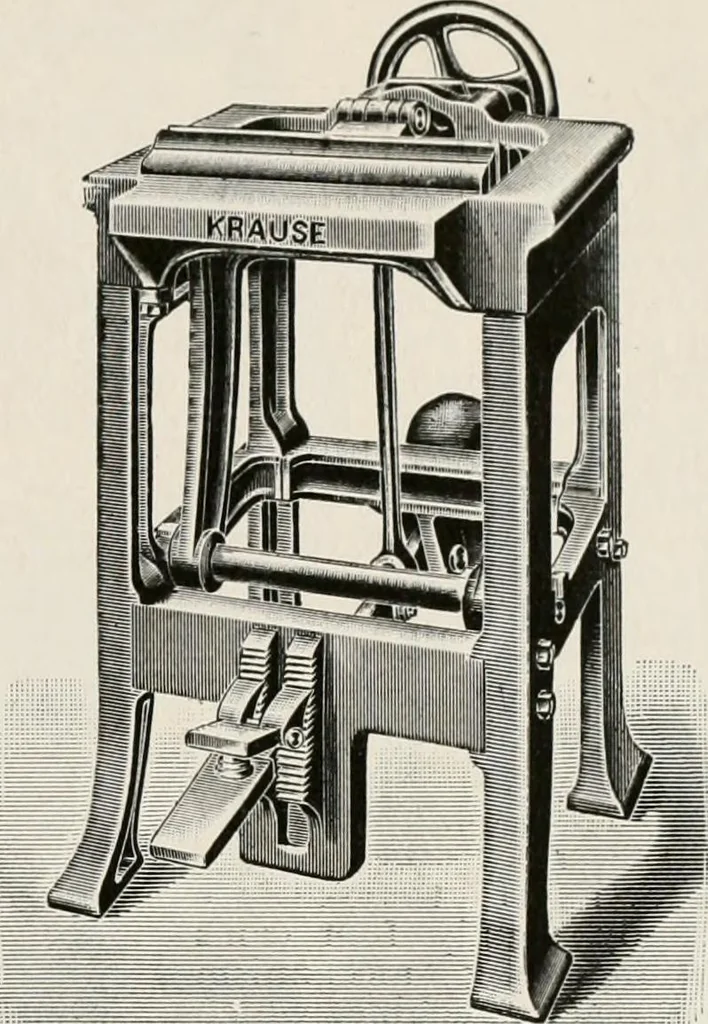 An illustration from Commercial bookbinding; a description of the processes and the various machines used, 1910, leaf 70