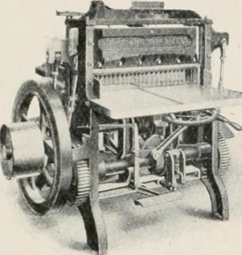 An illustration from Commercial bookbinding; a description of the processes and the various machines used, 1910, leaf 73