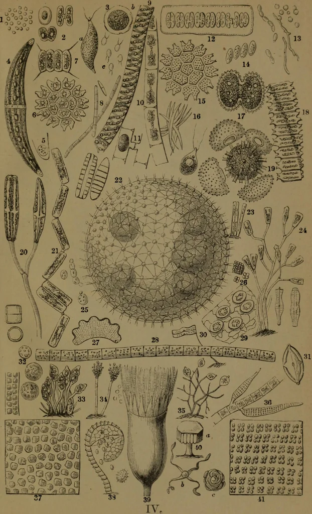 An illustration from Common objects of the microscope, 1861, leaf 150