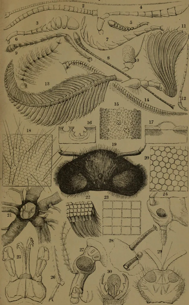 An illustration from Common objects of the microscope, 1861, leaf 154