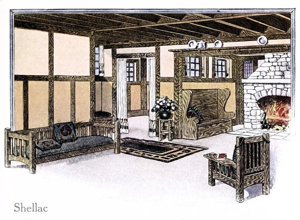An illustration from Common sense about interiors., 1910, leaf 19