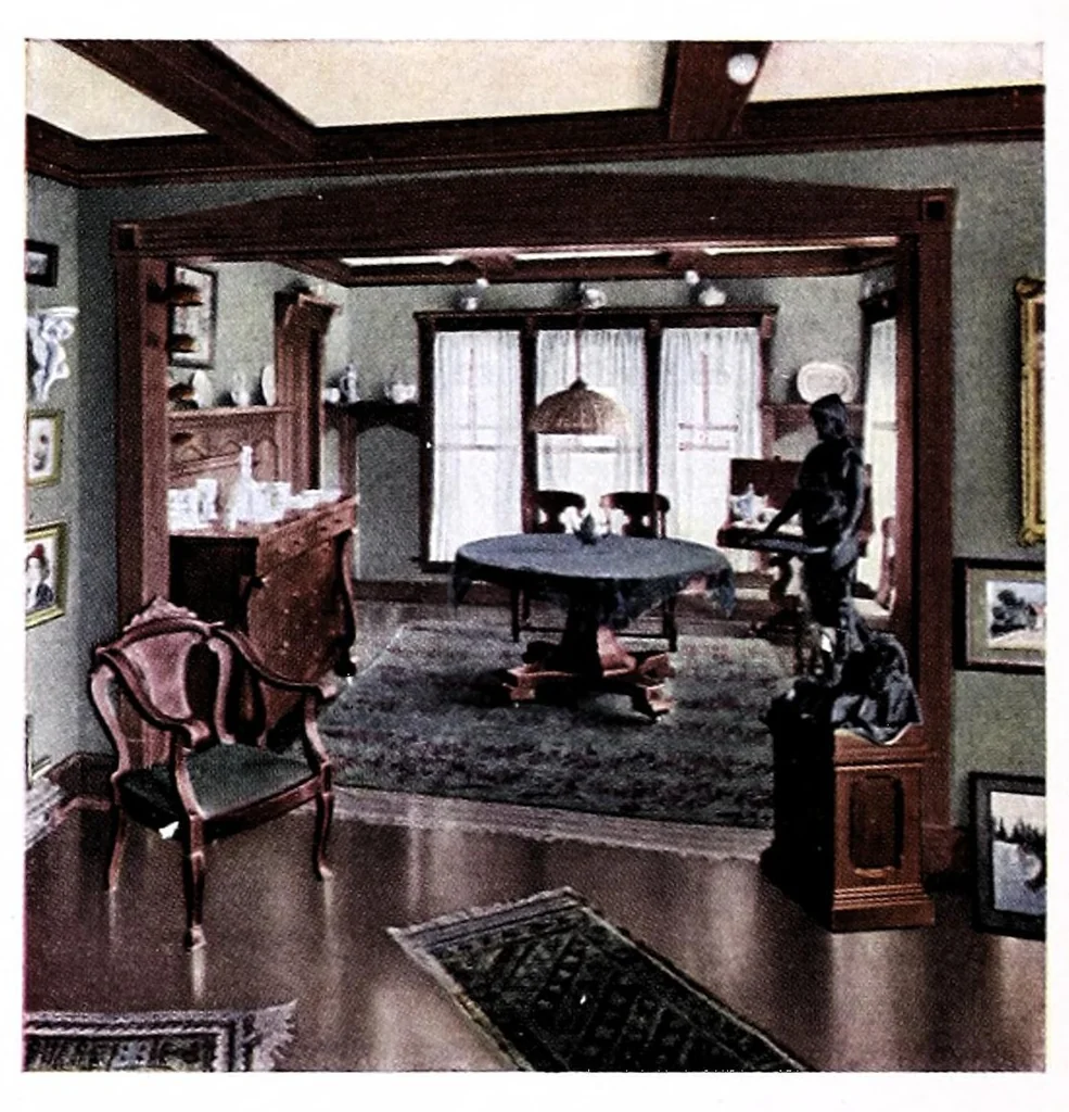 An illustration from Common sense about interiors., 1910, leaf 30