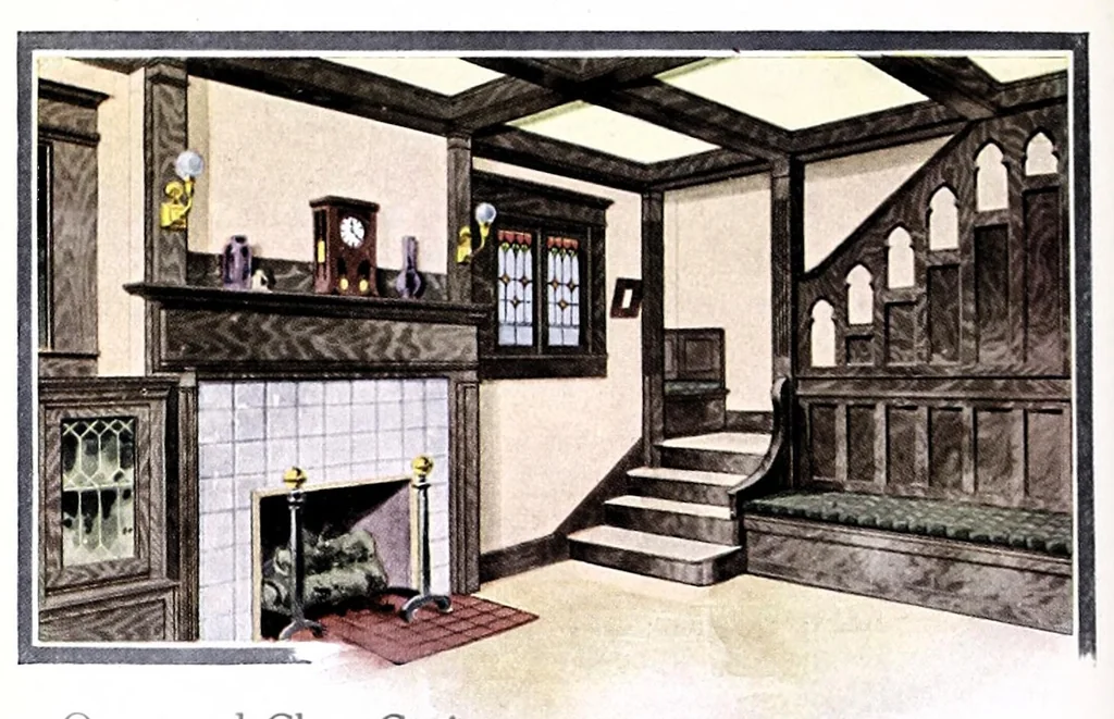 An illustration from Common sense about interiors., 1910, leaf 8