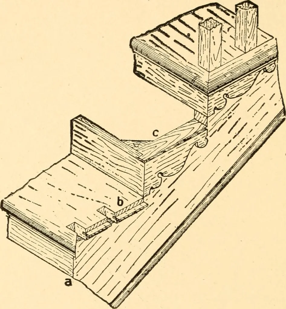 An illustration from Common-sense stair building and handrailing, 1903, leaf 127