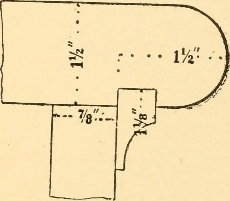 An illustration from Common-sense stair building and handrailing, 1903, leaf 129
