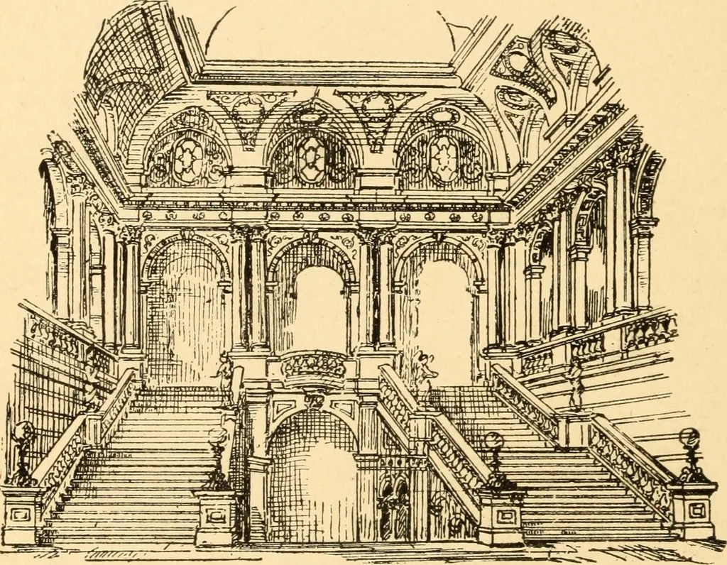 An illustration from Common-sense stair building and handrailing, 1903, leaf 143