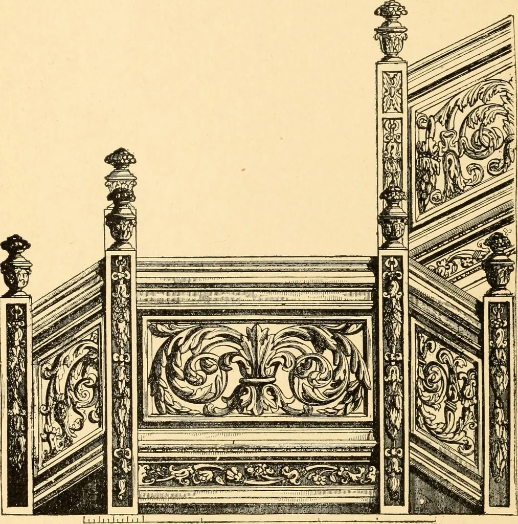 An illustration from Common-sense stair building and handrailing, 1903, leaf 145