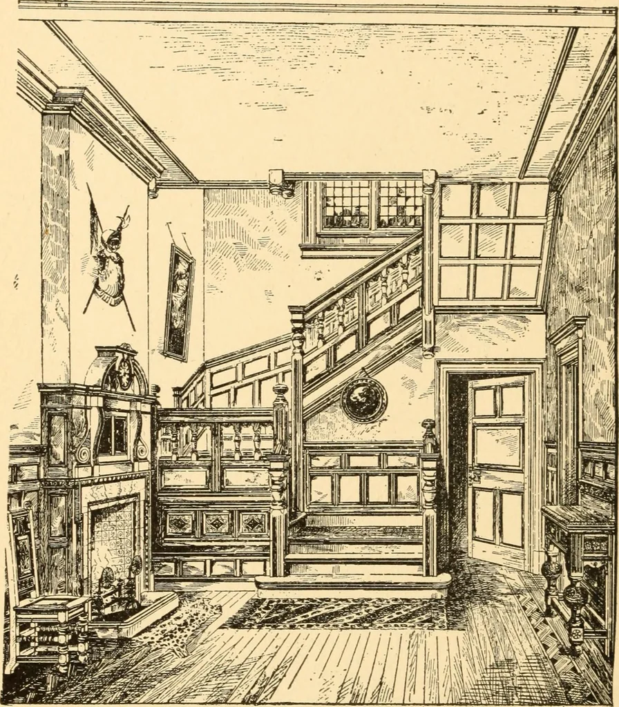 An illustration from Common-sense stair building and handrailing, 1903, leaf 153