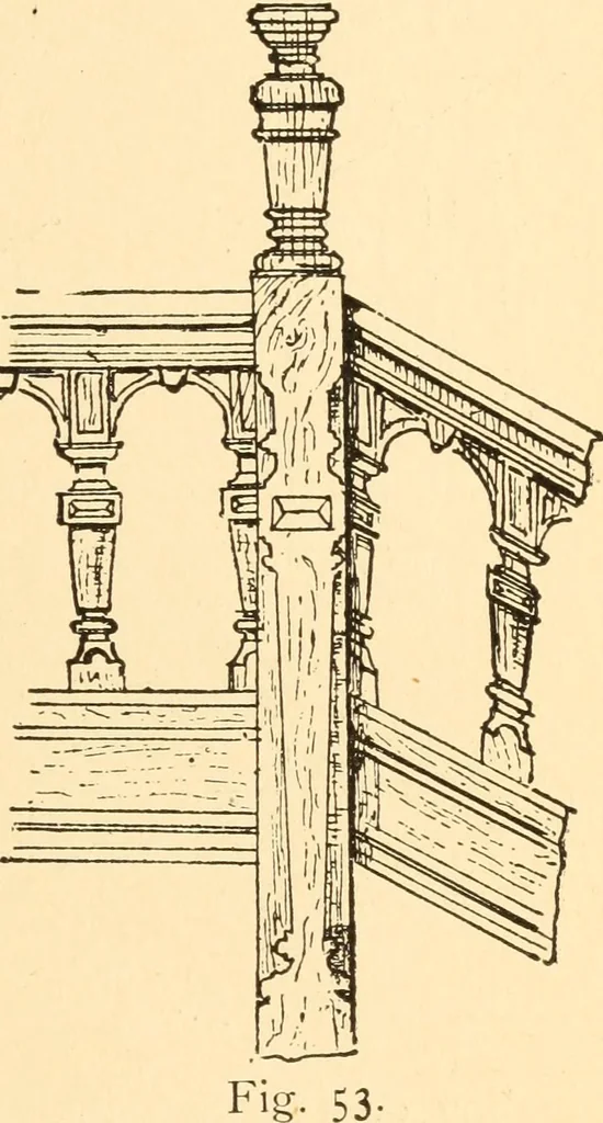 An illustration from Common-sense stair building and handrailing, 1903, leaf 154