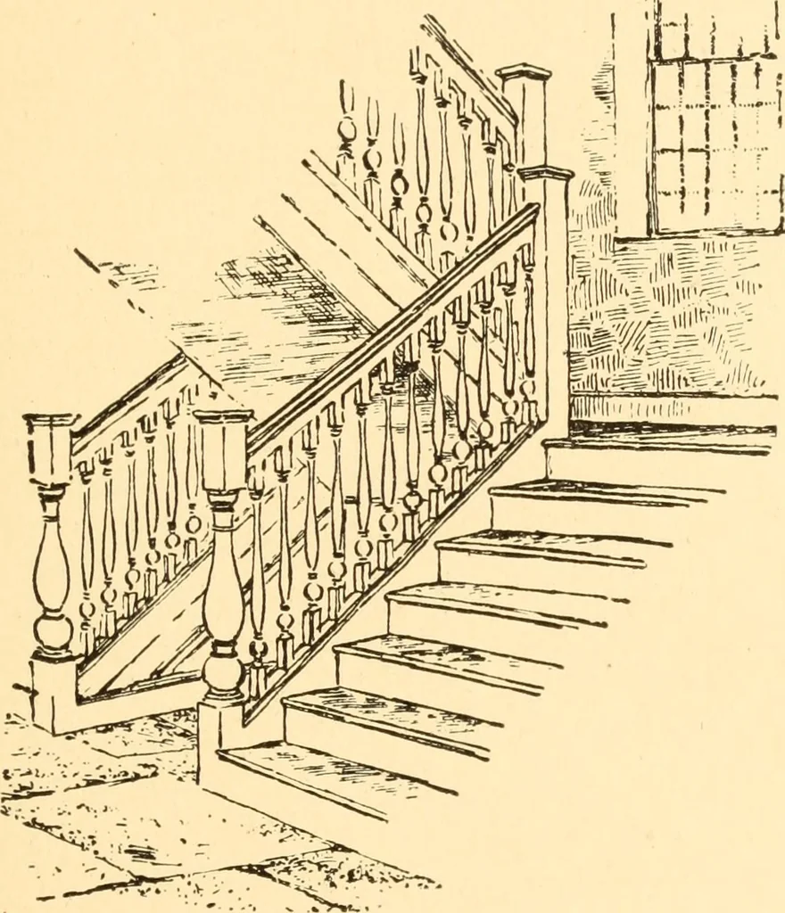 An illustration from Common-sense stair building and handrailing, 1903, leaf 156