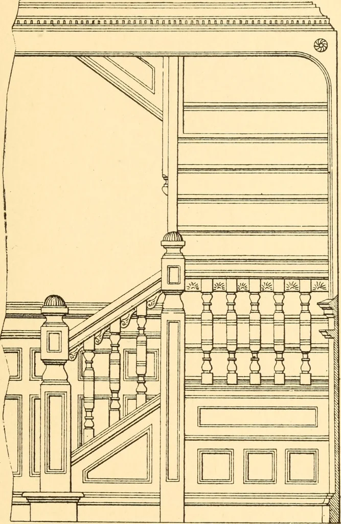 An illustration from Common-sense stair building and handrailing, 1903, leaf 160