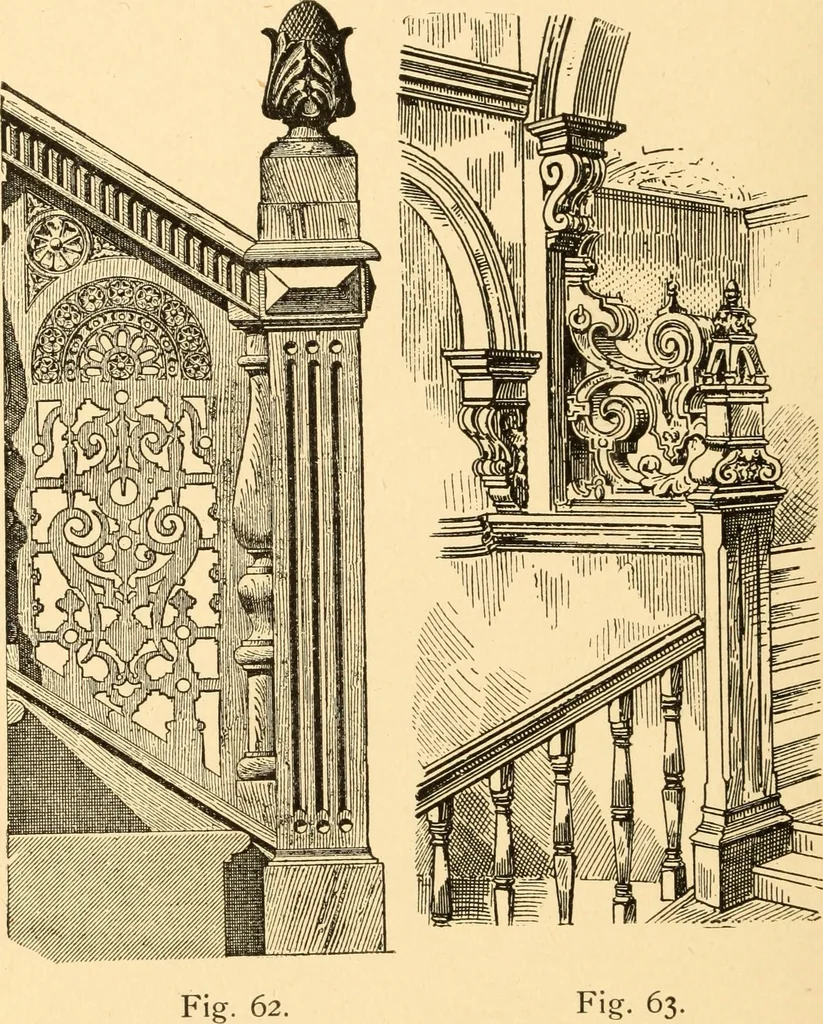 An illustration from Common-sense stair building and handrailing, 1903, leaf 163